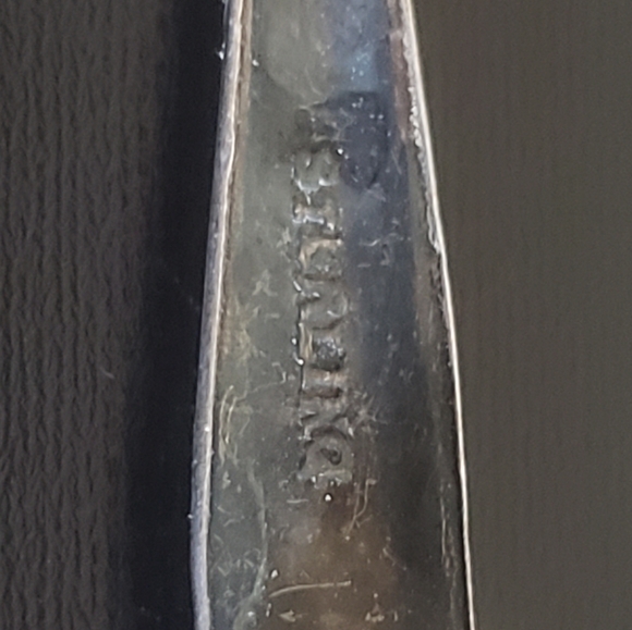 2 Vintage Sterling Silver Miniature Spoon Brooch Pins Signed 2.75" 4 gra… - Picture 3 of 10